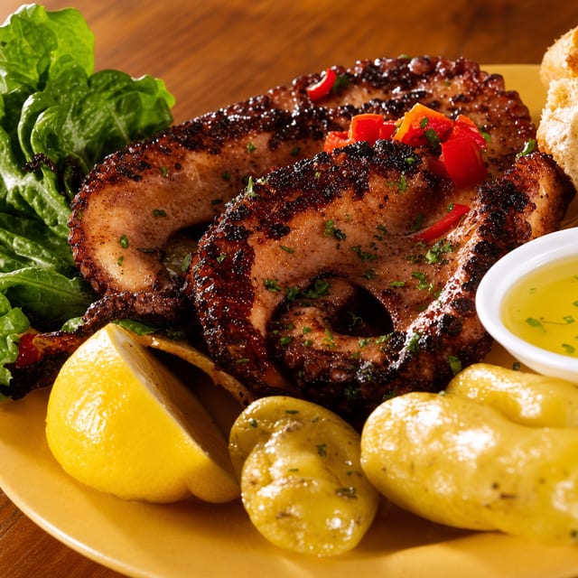 Char Broiled Octopus.